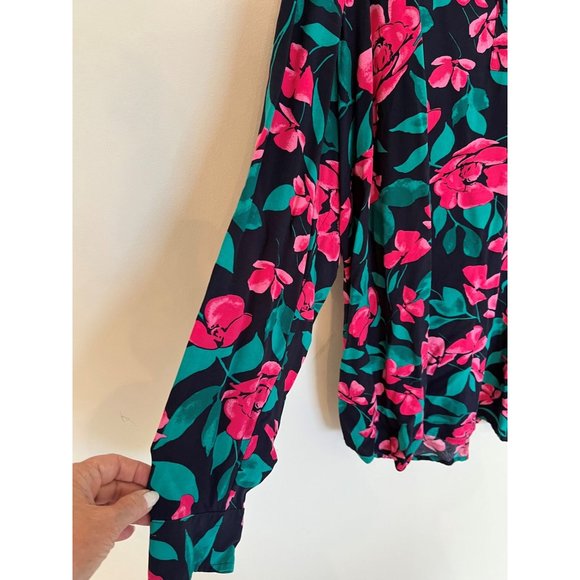 Talbot's Woman Floral V Neck Summer Top/Tunic- 2X - Picture 5 of 6